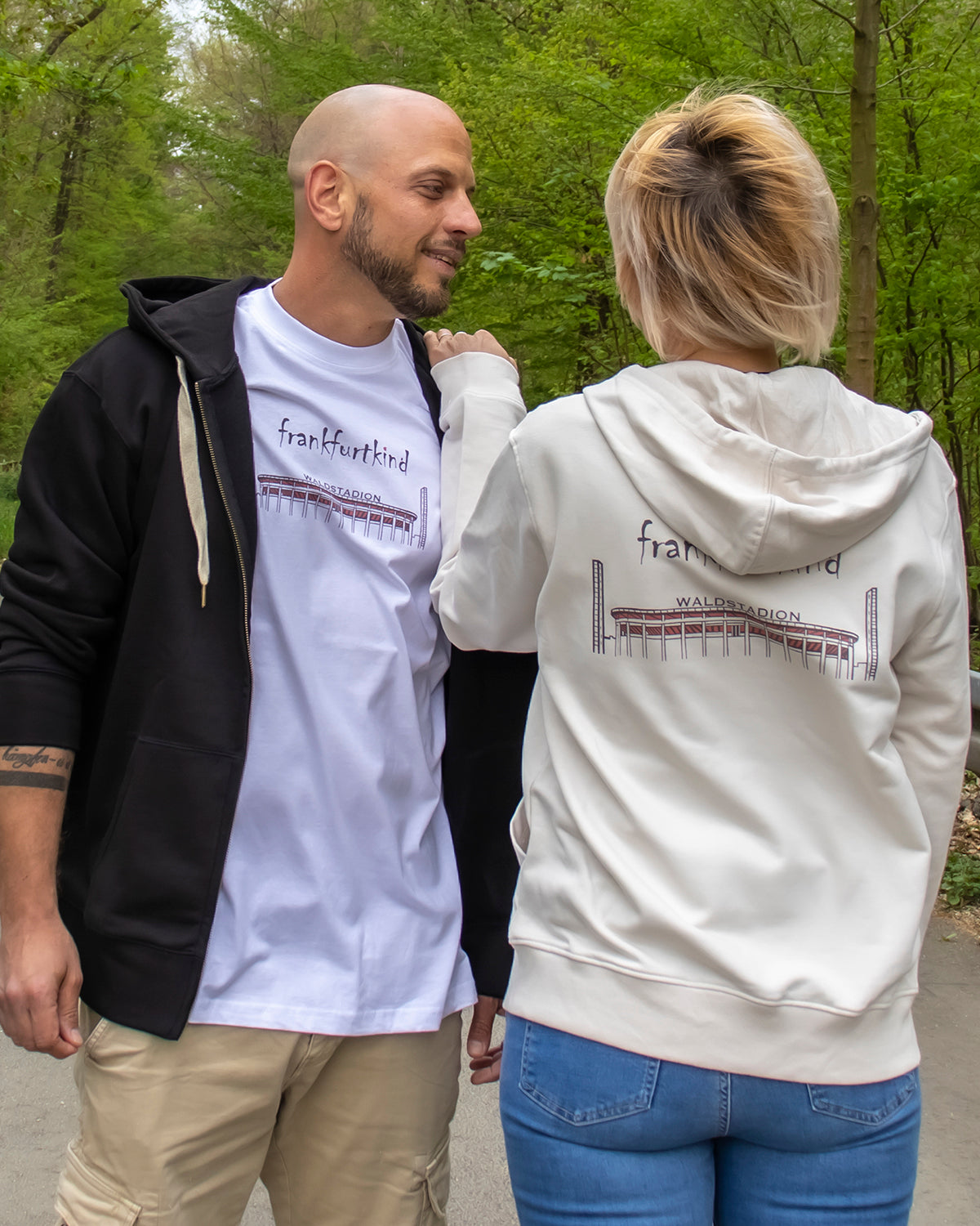Waldstadion by frankfurtkind | organic ZIP Hoodie unisex