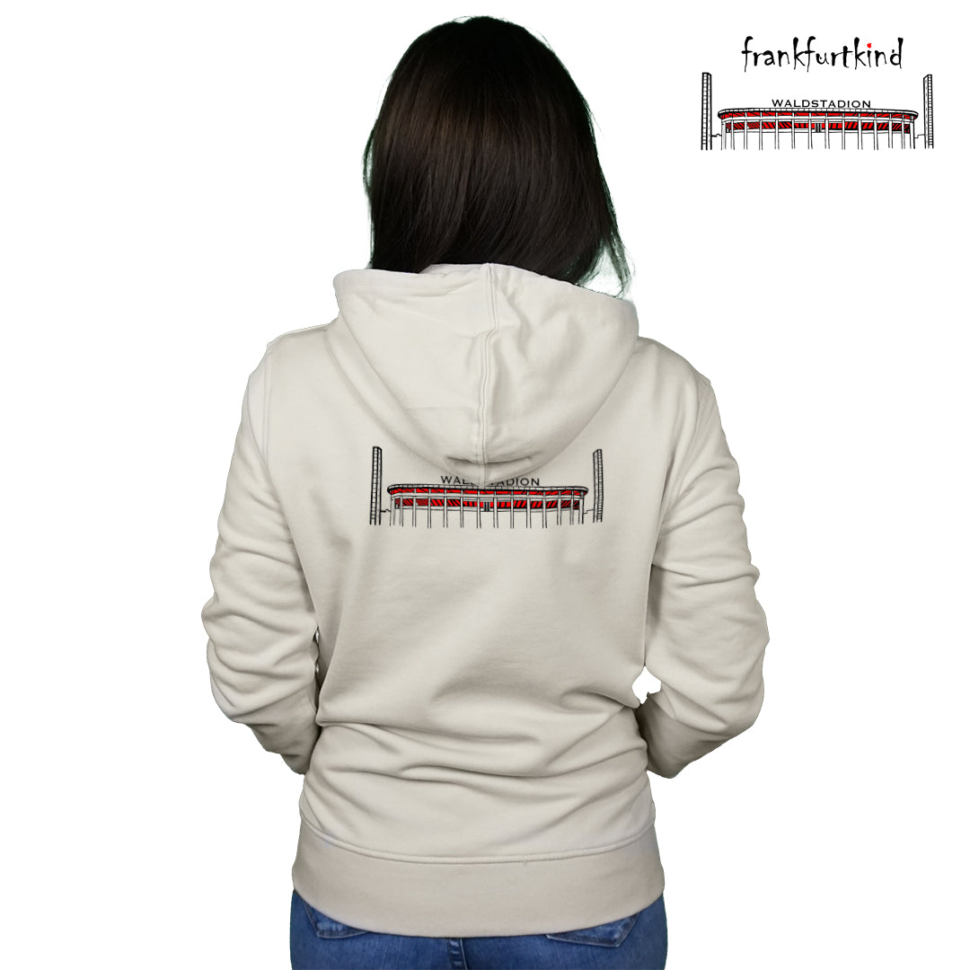 Waldstadion by frankfurtkind | organic ZIP Hoodie unisex