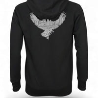 Eagle Skyline by frankfurtkind | M-Star Hoodie Full-Zip unisex