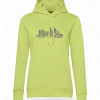 skyline by frankfurtkind | organic Ladies Hoodie