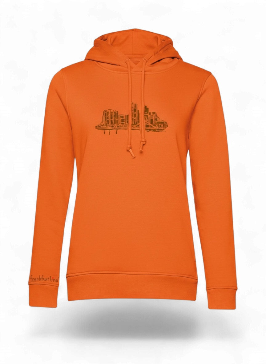 skyline by frankfurtkind | organic Ladies Hoodie