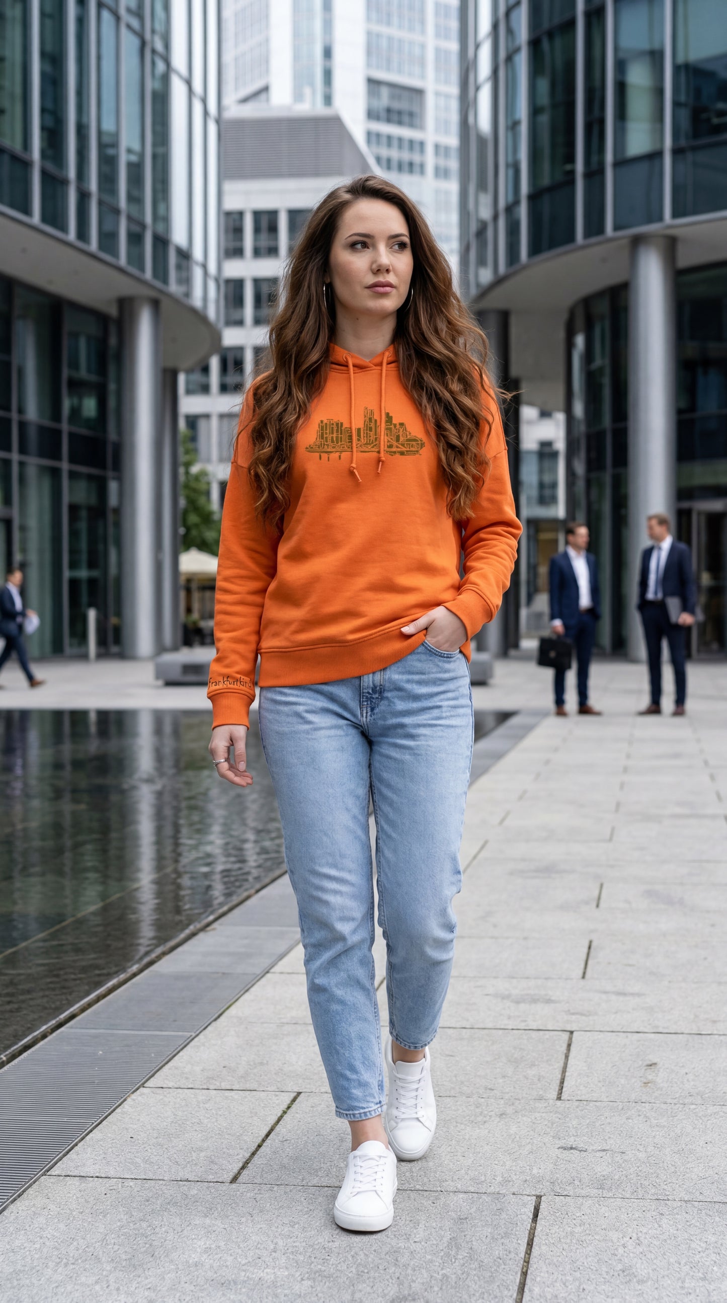 skyline by frankfurtkind | organic Ladies Hoodie