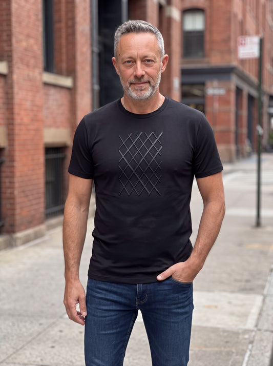 Geripptes black carbon by frankfurtkind | T-Shirt regular unisex