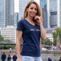 snippet by frankfurtkind | T-Shirt women V-neck