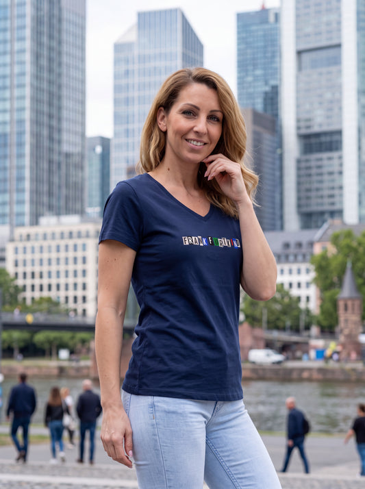 snippet by frankfurtkind | T-Shirt women V-neck