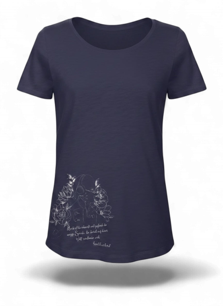 ganz ohne Worte by ozlems_tattooart | T-Shirt women Round-neck