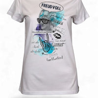 freudvoll by jackys_ink.spiration | T-Shirt women Round-neck