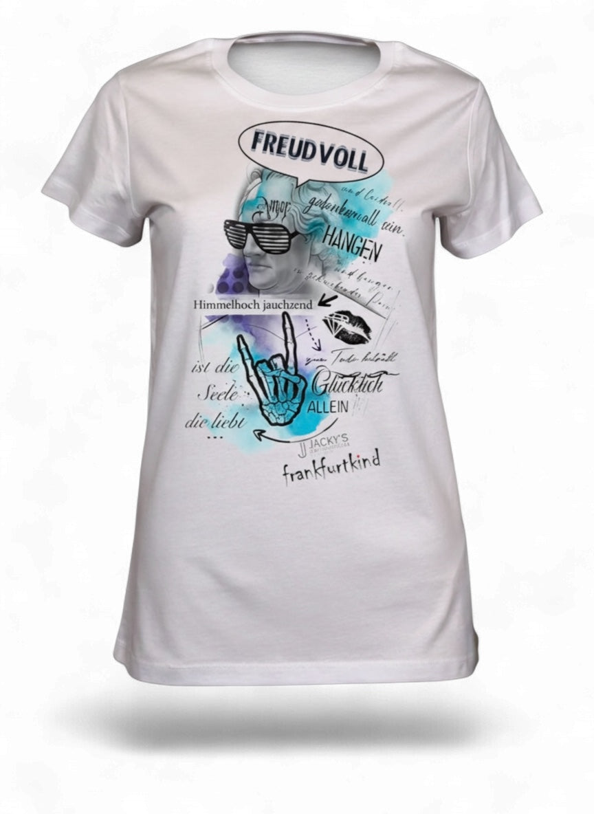 freudvoll by jackys_ink.spiration | T-Shirt women Round-neck