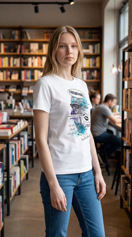freudvoll by jackys_ink.spiration | T-Shirt women Round-neck