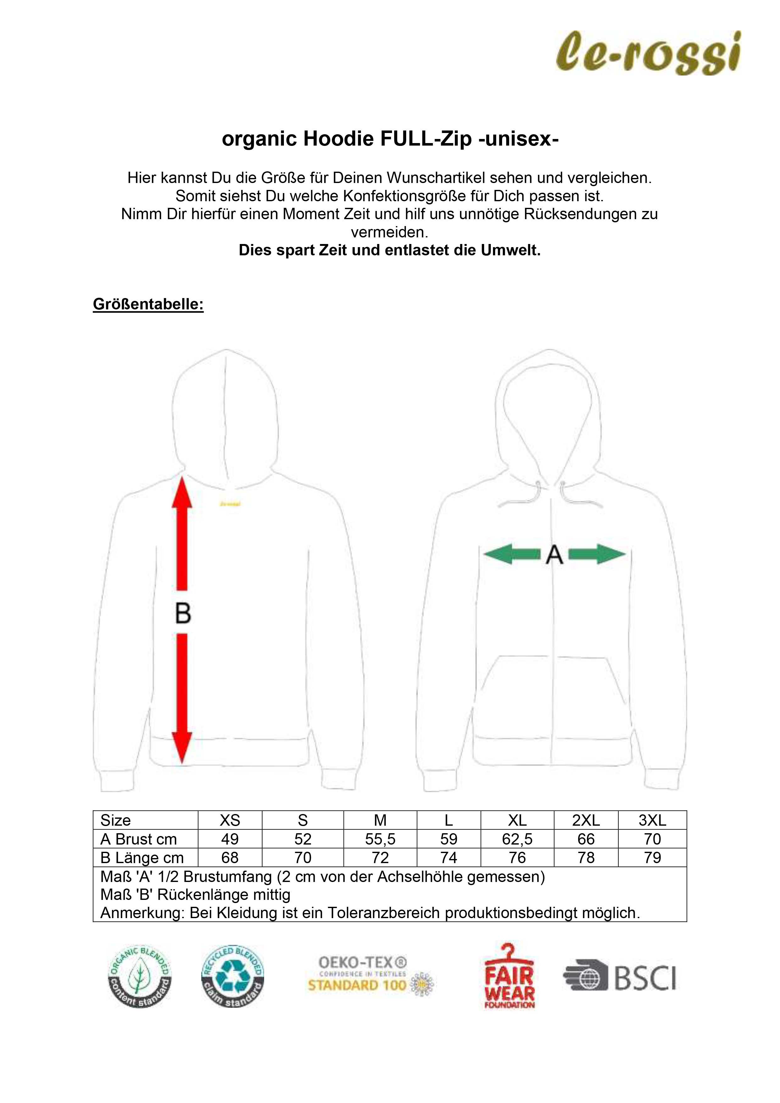 Bembel by frankfurtkind | organic ZIP Hoodie unisex