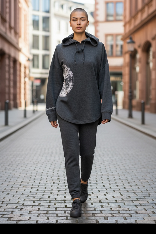Partnerstadt-FFM by frankfurtkind | Ladies Hoodie oversized