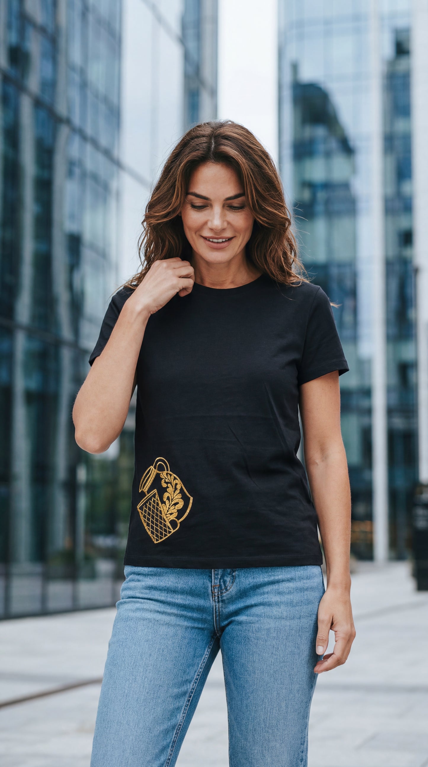 Bembel GOLD by frankfurtkind | T-Shirt women Round-neck