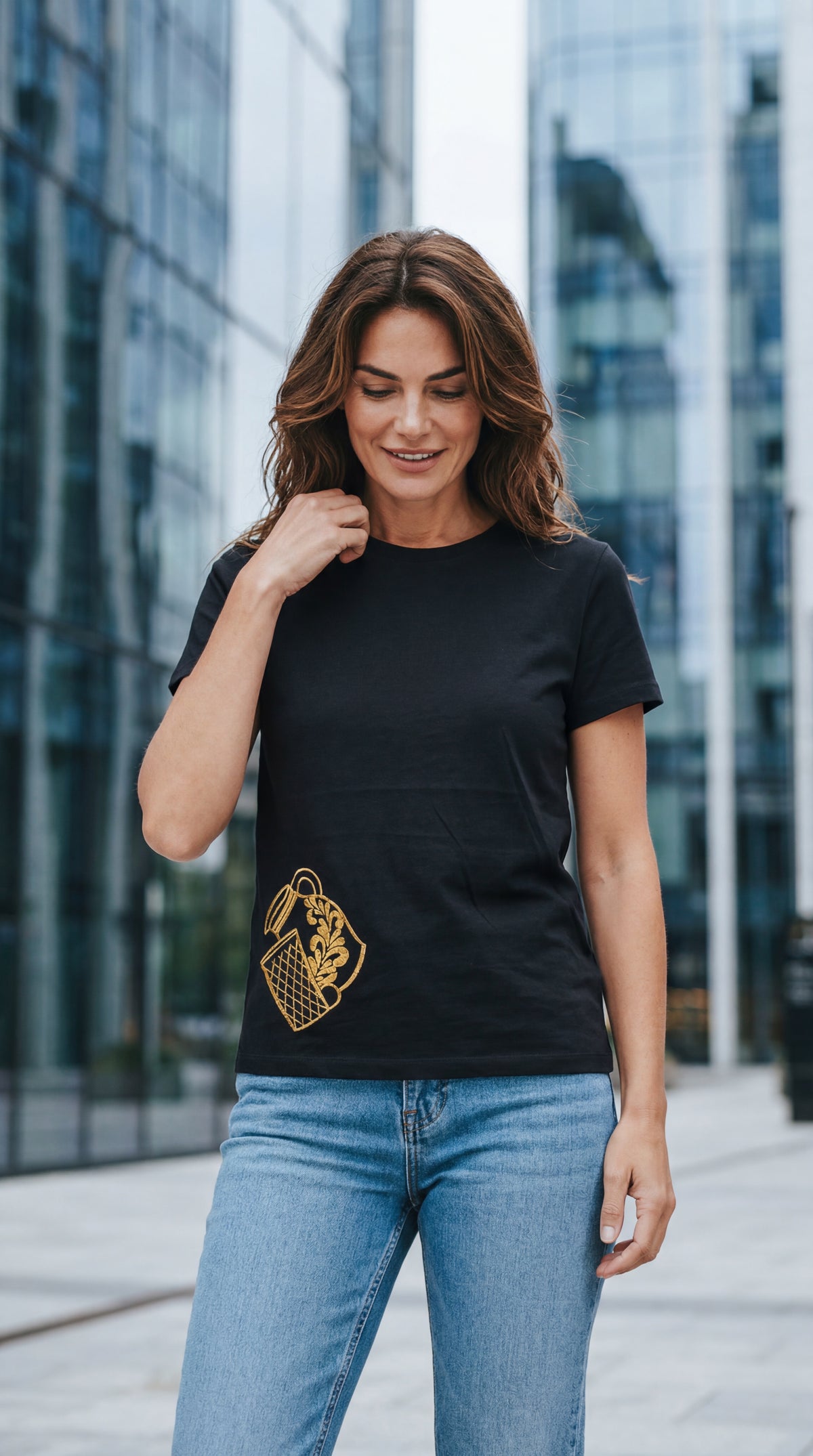 Bembel GOLD by frankfurtkind | T-Shirt women Round-neck