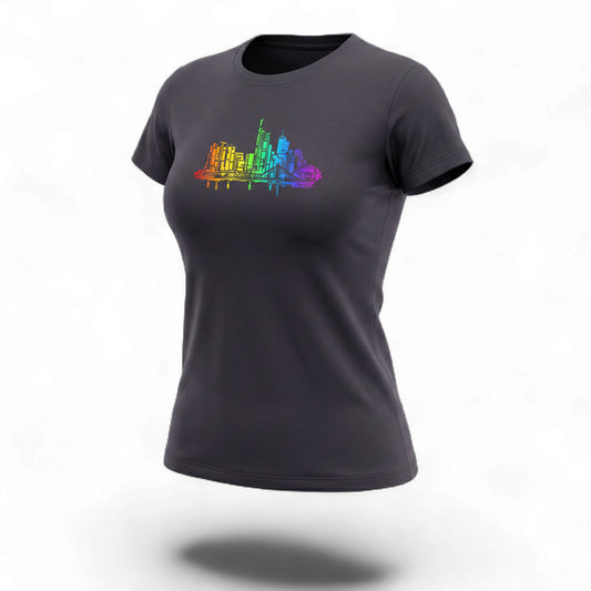 Skyline by frankfurtkind | T-Shirt women Round-neck
