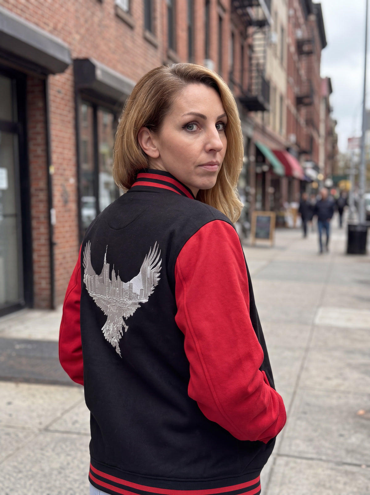 Eagle Skyline by frankfurtkind | College Sweat Jacke unisex