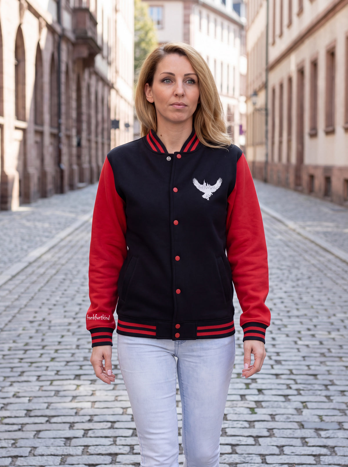 Eagle Skyline by frankfurtkind | College Sweat Jacke unisex