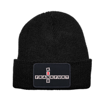 Removable Patch Beanie unisex black