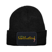 Removable Patch Beanie unisex black