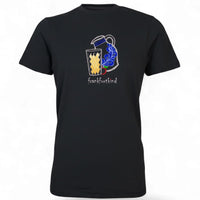 Schwarzes Bembel Frankfurt T-Shirt von frankfurtkind mit Frontprint.