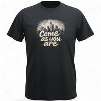 Schwarzes come as you are color Frankfurt T-Shirt von frankfurtkind mit Frontprint.