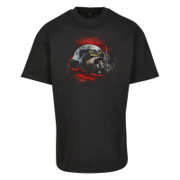 Schwarzes Eagle FFM Frankfurt Heavy Oversized T-Shirt von frankfurtkind mit Frontprint.