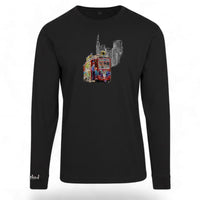Schwarzes Ebbel-Ex Frankfurt Longsleeve von frankfurtkind mit Frontprint.
