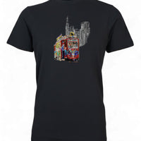 Schwarzes Ebbel-Ex Frankfurt T-Shirt von frankfurtkind mit Frontprint.