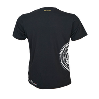 Schwarzes Frankfurter Deckel Frankfurt T-Shirt von frankfurtkind mit Rückenprint.