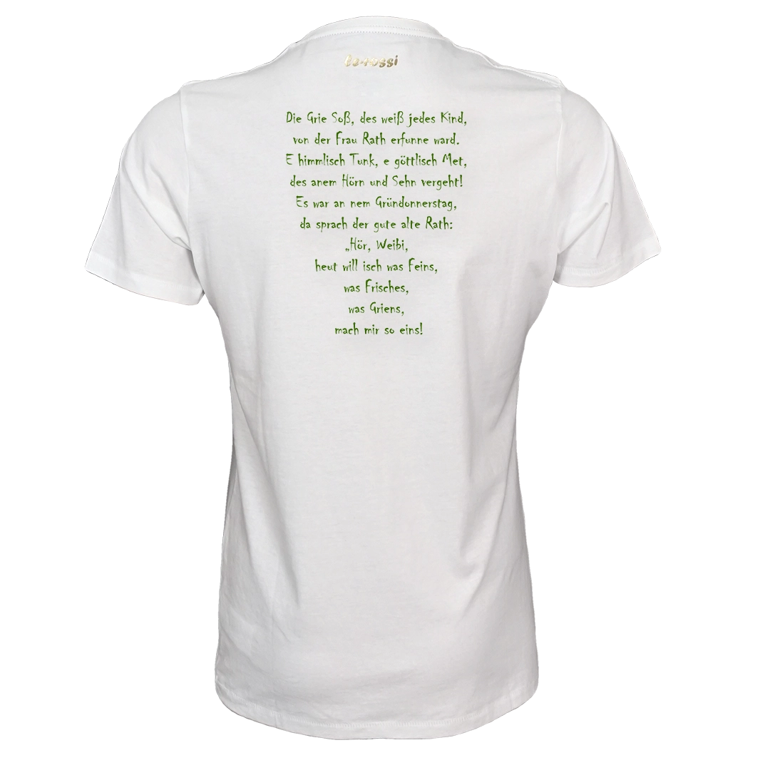 weißes G7 Frankfurt T-Shirt von frankfurtkind mit Rückenprint.
