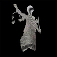 Justitia Silber Effekt Detailansicht