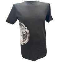 Schwarzes Partnerstädte Frankfurt T-Shirt von frankfurtkind mit Frontprint.