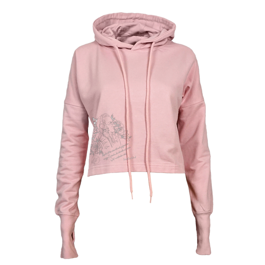 Ganz ohne Worte by frankfurtkind | Cropped Ladies Hoodie
