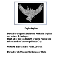 Eagle-Skyline by frankfurtkind | T-Shirt regular unisex