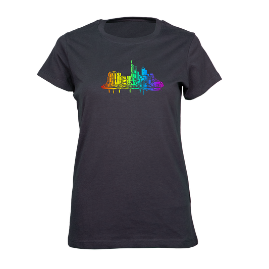 Skyline by frankfurtkind | T-Shirt women Round-neck