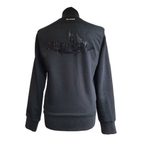Skyline BLACK by frankfurtkind | organic Sweat Jacket unisex