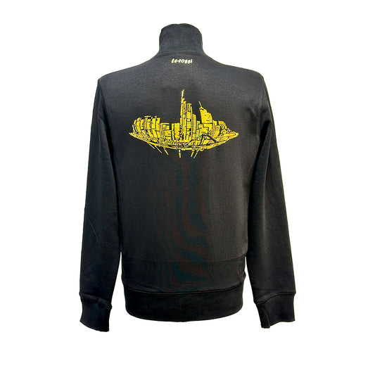Skyline sunrise by frankfurtkind | organic Sweat Jacket unisex