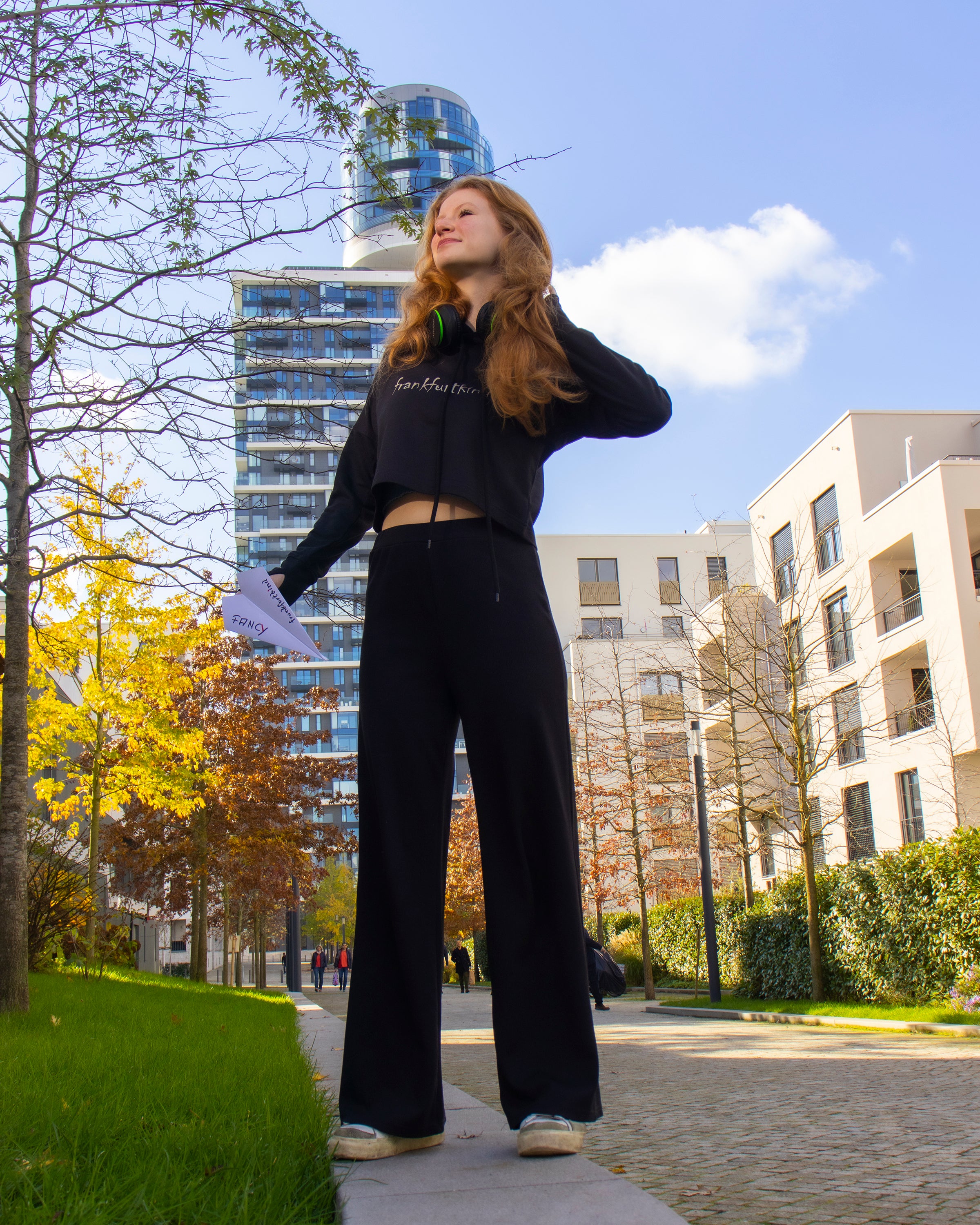 frankfurtkind GOLD | Cropped Ladies Hoodie