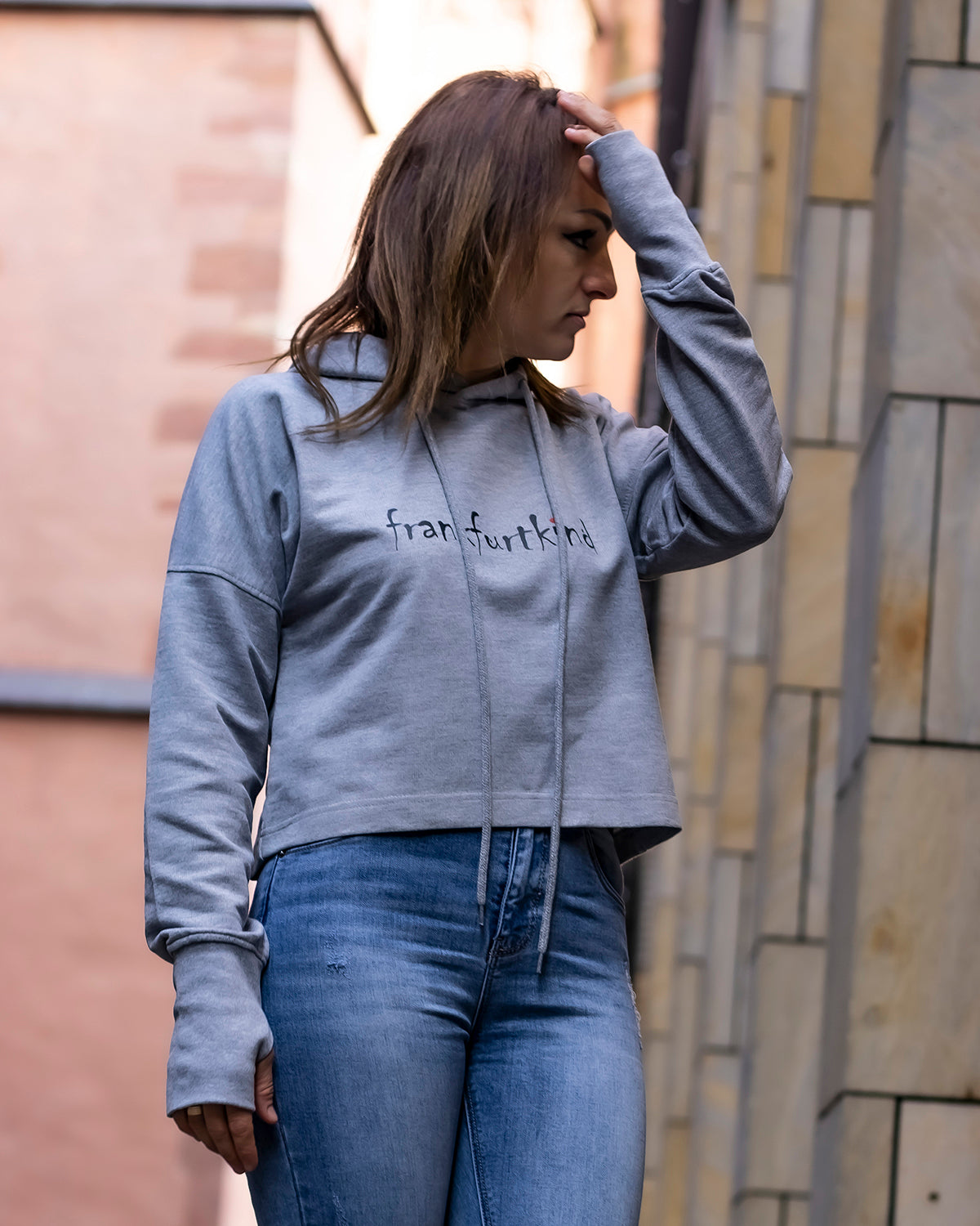 frankfurtkind | Cropped Ladies Hoodie