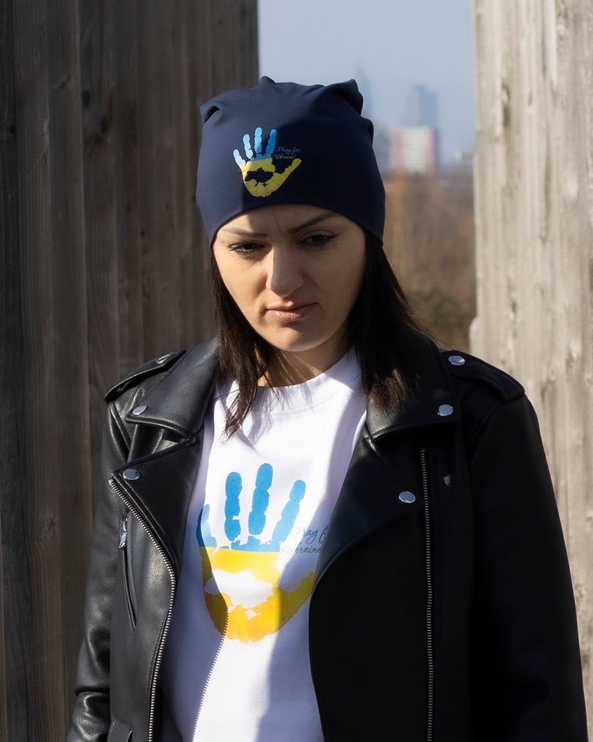 pray-for-ukraine by frankfurtkind  | Slouch Beanie unisex