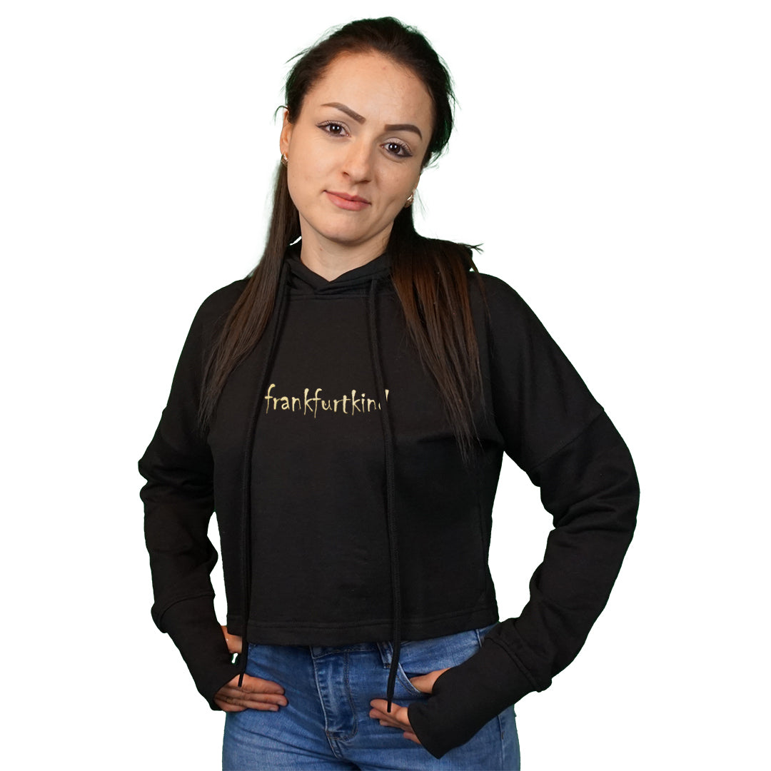 frankfurtkind GOLD | Cropped Ladies Hoodie