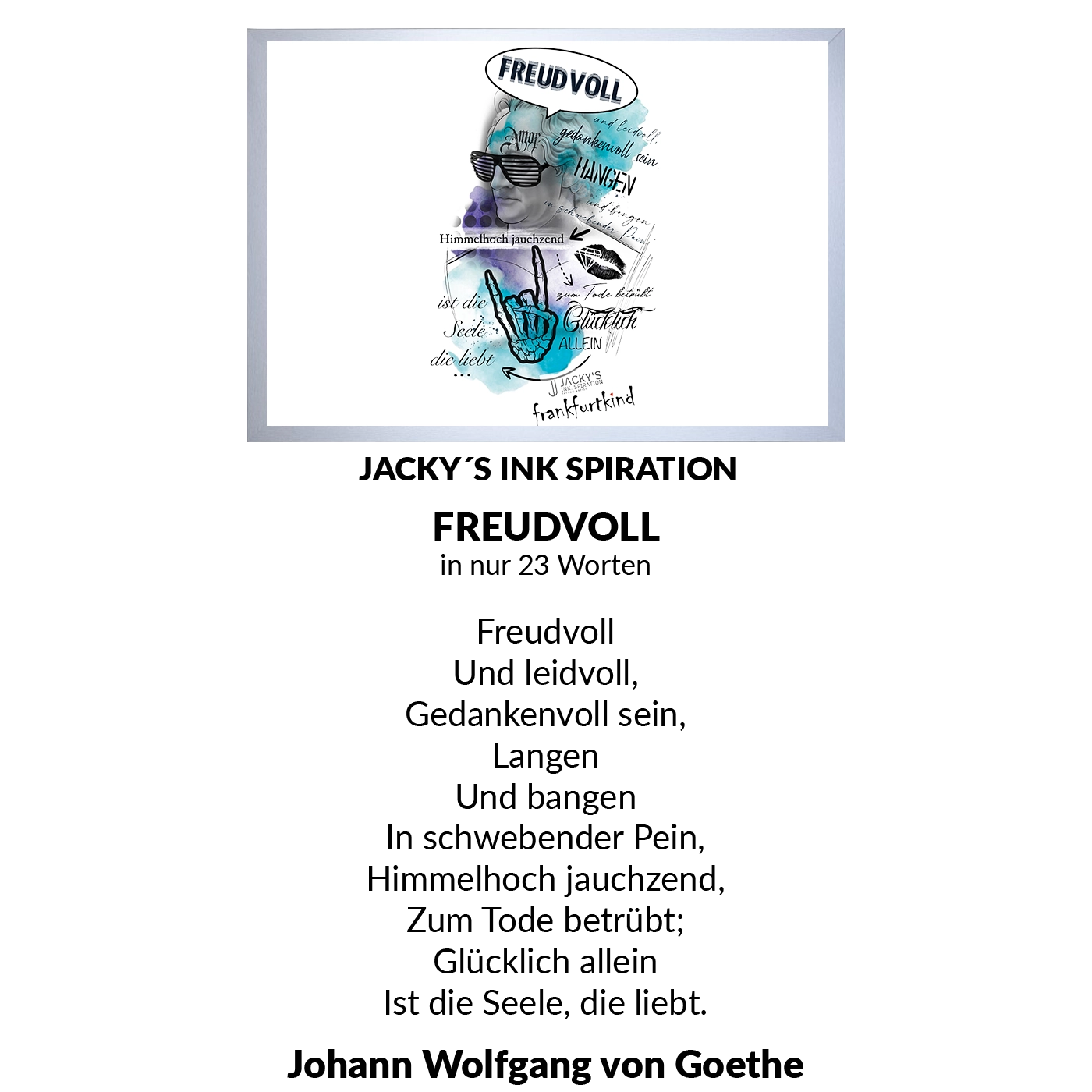 freudvoll by jackys_ink.spiration | T-Shirt regular unisex