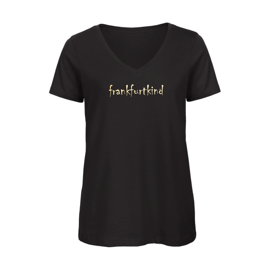 frankfurtkind GOLD | T-Shirt women V-neck