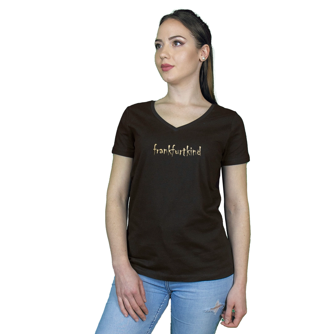 frankfurtkind GOLD | T-Shirt women V-neck