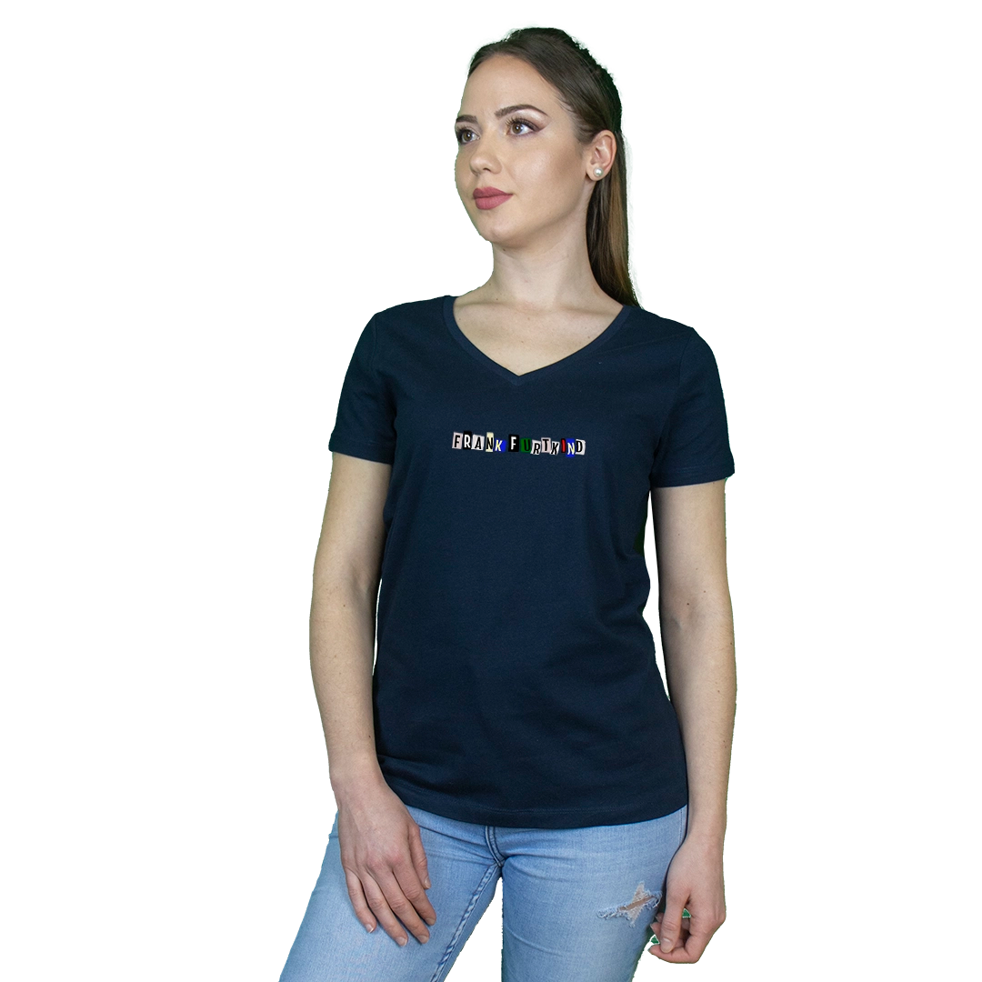 snippet by frankfurtkind | T-Shirt women V-neck