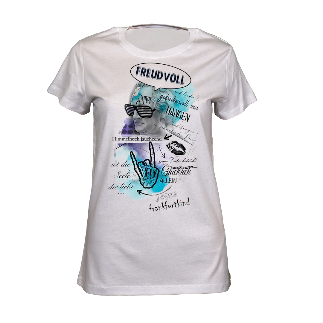 freudvoll by jackys_ink.spiration | T-Shirt women Round-neck