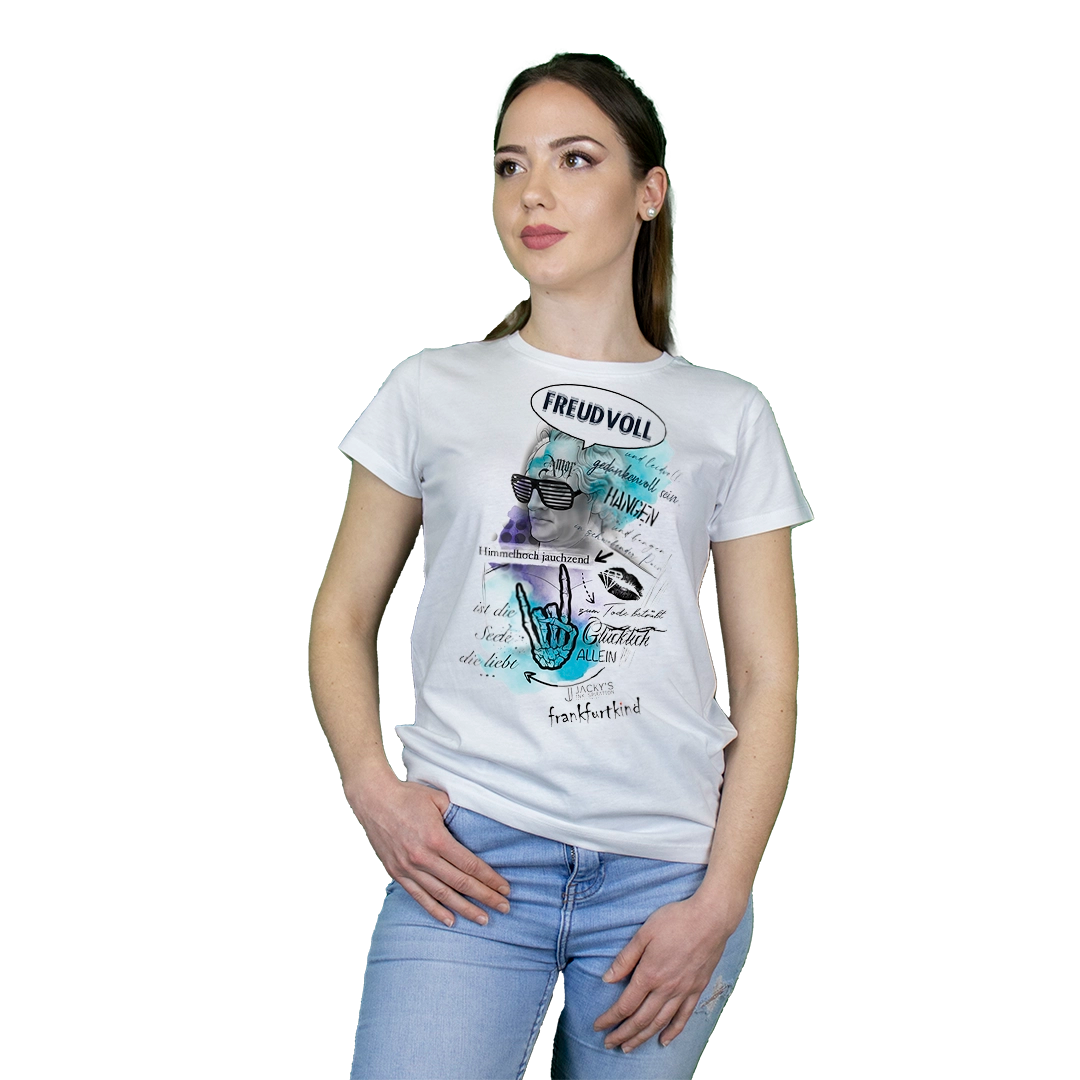 freudvoll by jackys_ink.spiration | T-Shirt women Round-neck