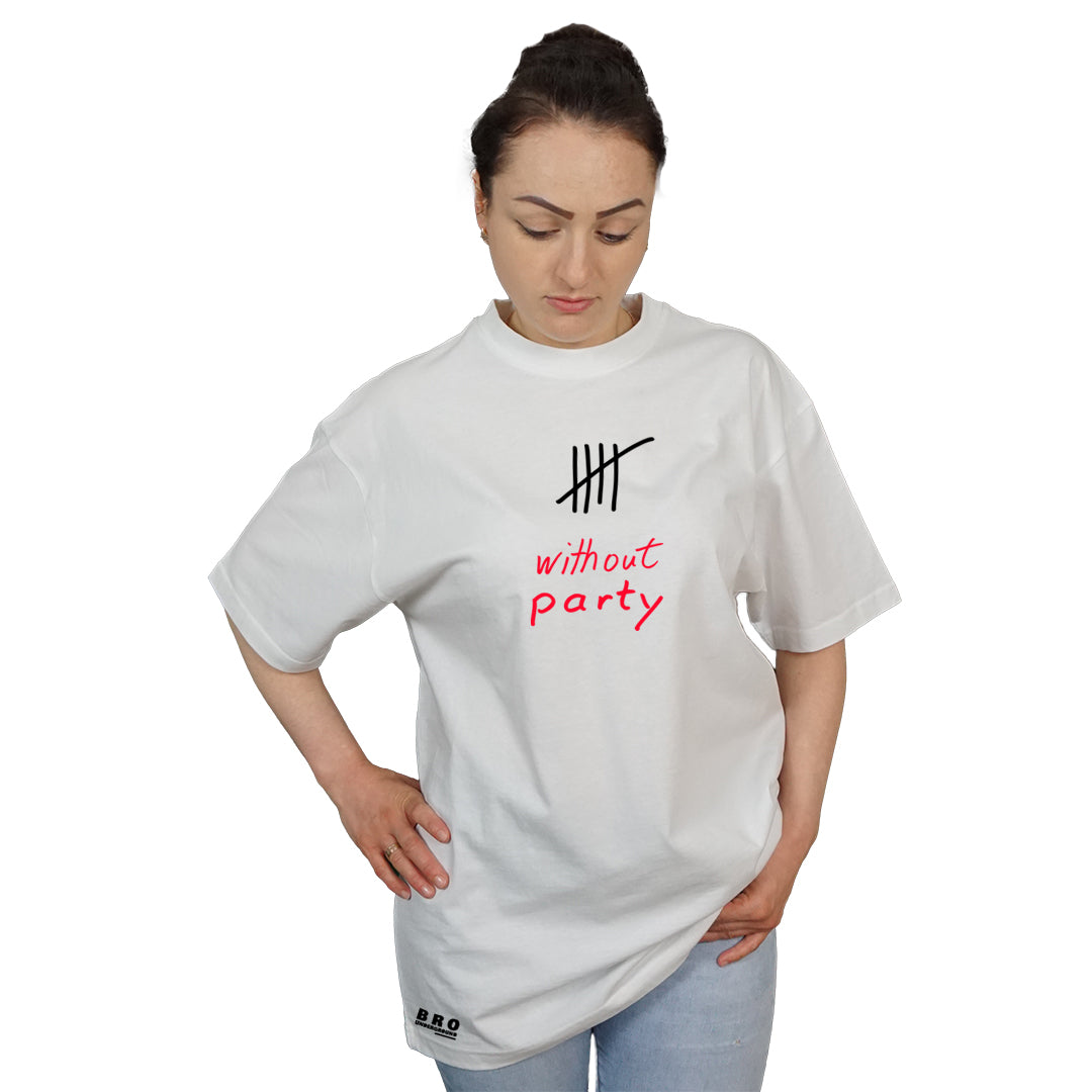 without-party by BRO-underground | T-Shirt oversized unisex
